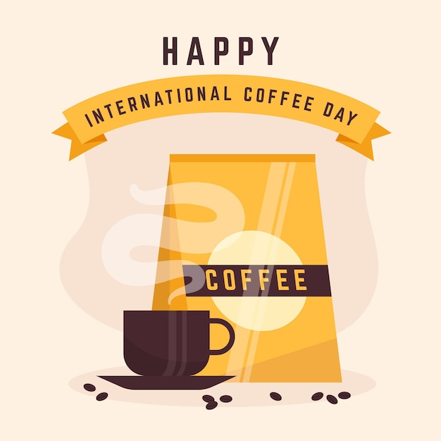 세계 커피의 날 행사 삽화