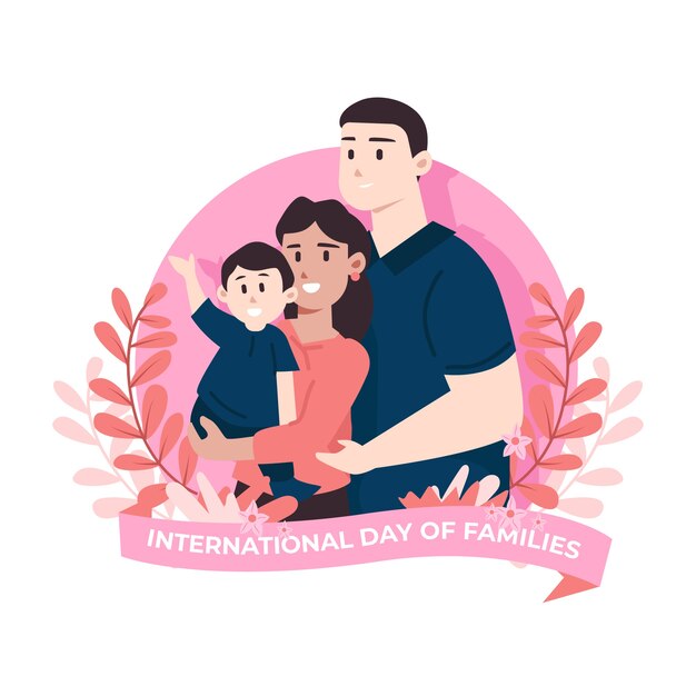 Illustrated international day of families