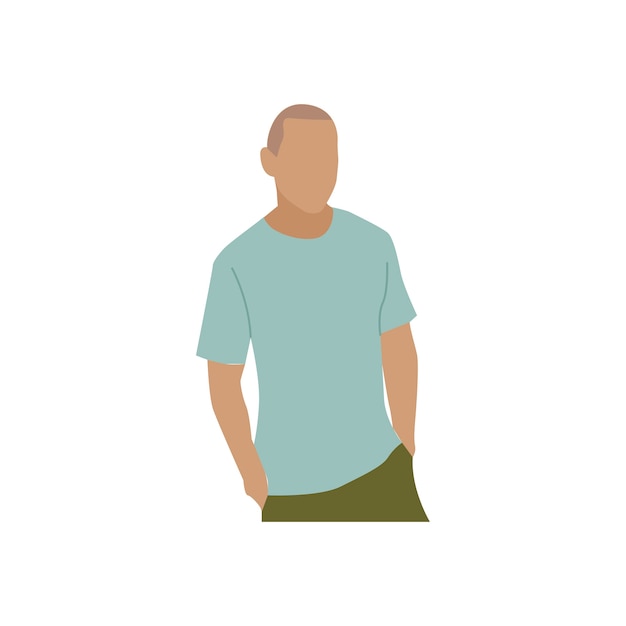 Free vector illustrated mature man with casual wear