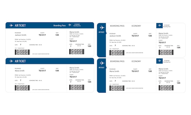 Illustration of airplane ticket