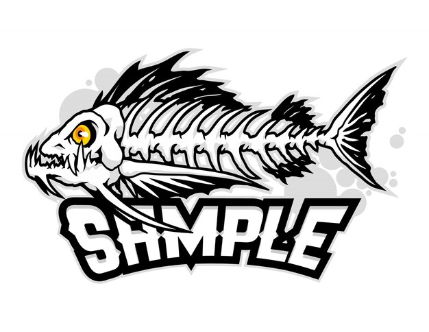 Download Fish bone silhouette Icons | Free Download