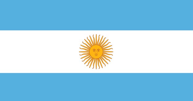 Illustration of Argentina flag