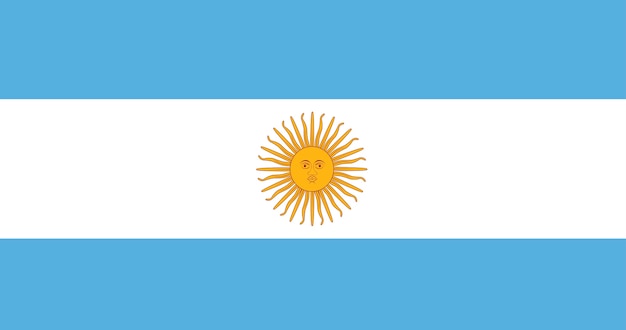 Illustration of Argentina flag