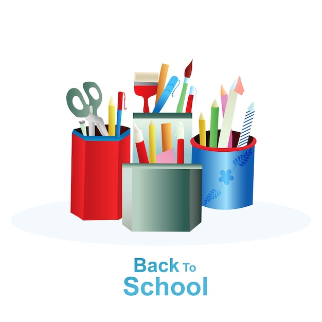 Free vector illustration back to school education background