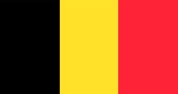 ベルギーの旗のイラスト
