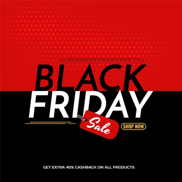 Illustration of Black friday sale background 