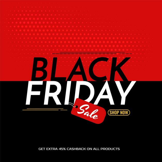 Illustration of Black friday sale background 