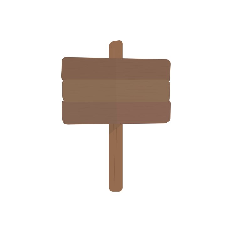 Free Vector illustration of blank sign vector