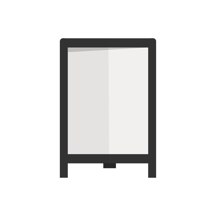 Free Vector illustration of blank sign vector