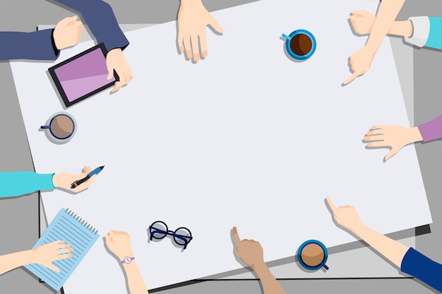 Free vector illustration of brainstorming teamwork