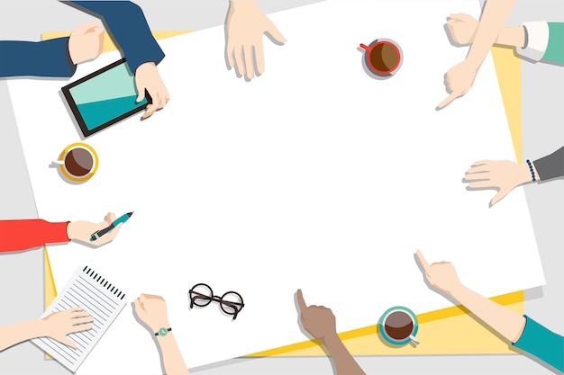 Free vector illustration of brainstorming teamwork