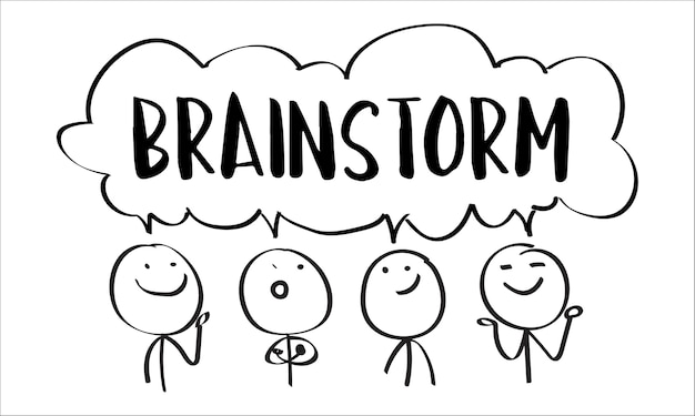 Illustration of brainstorming