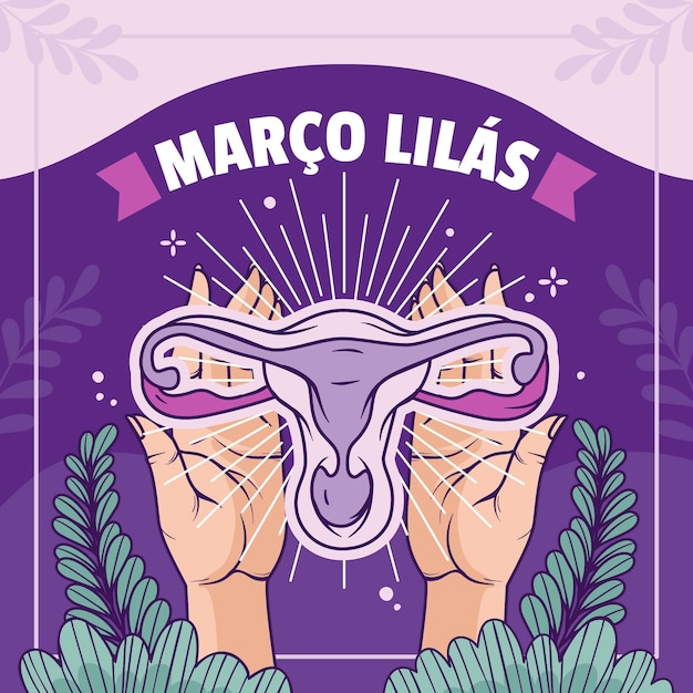 Illustration for brazilian marco lilas awareness