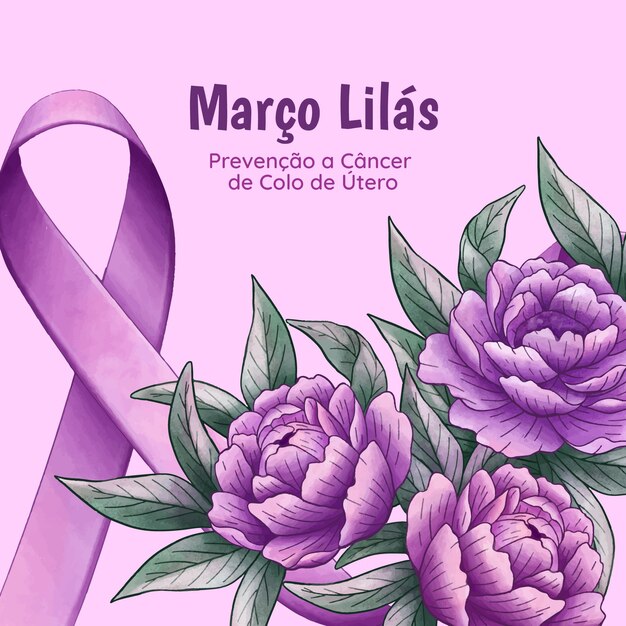 Illustration for brazilian marco lilas awareness