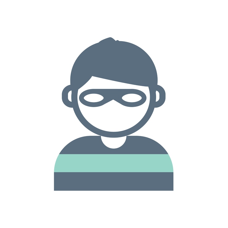 Free Vector illustration of burglar