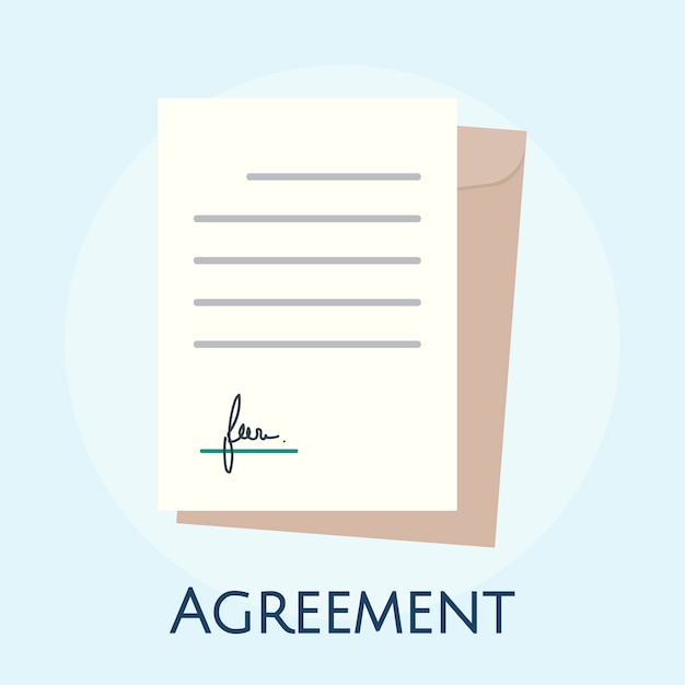 Free vector illustration of business agreement concept