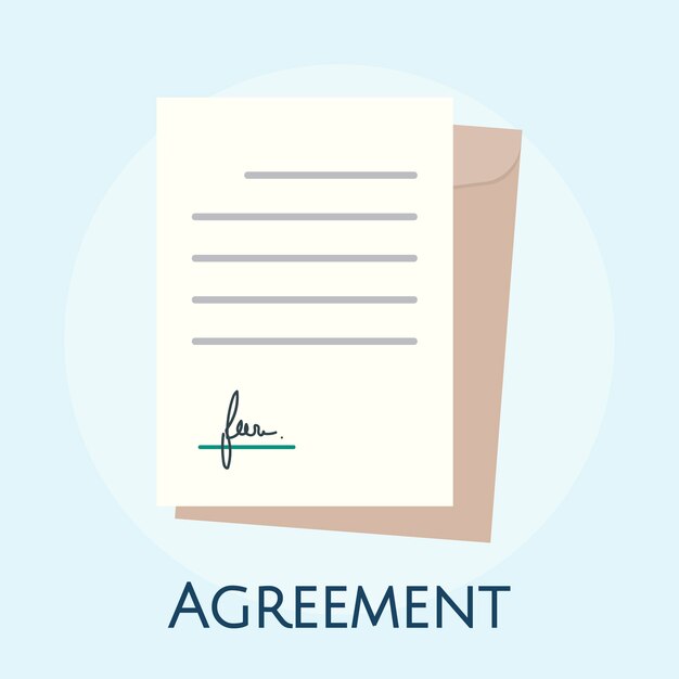 illustration of business agreement concept