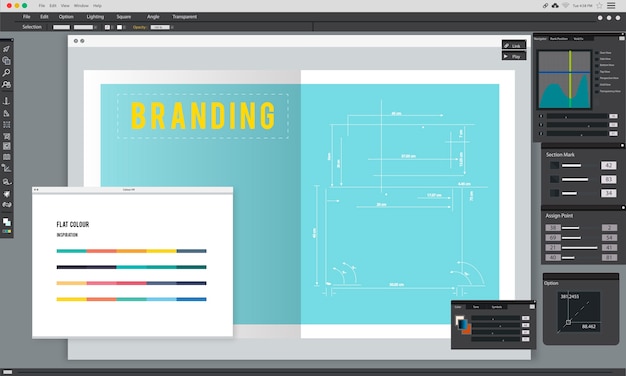 Illustration of business branding