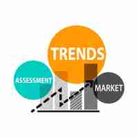 Free vector illustration of business graph analysis