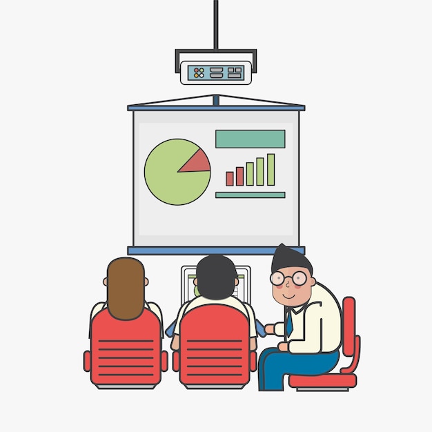 Free vector illustration of business people avatar