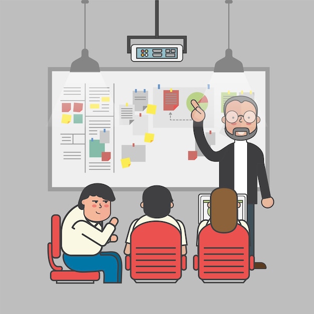 Illustration of business people avatar