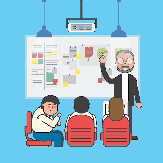 Free Vector illustration of business people avatar