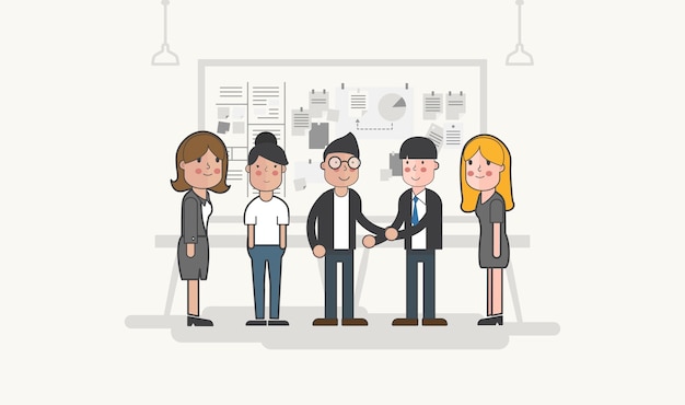 Illustration of business people avatar