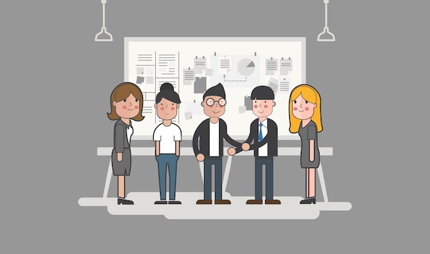 Illustration of business people avatar