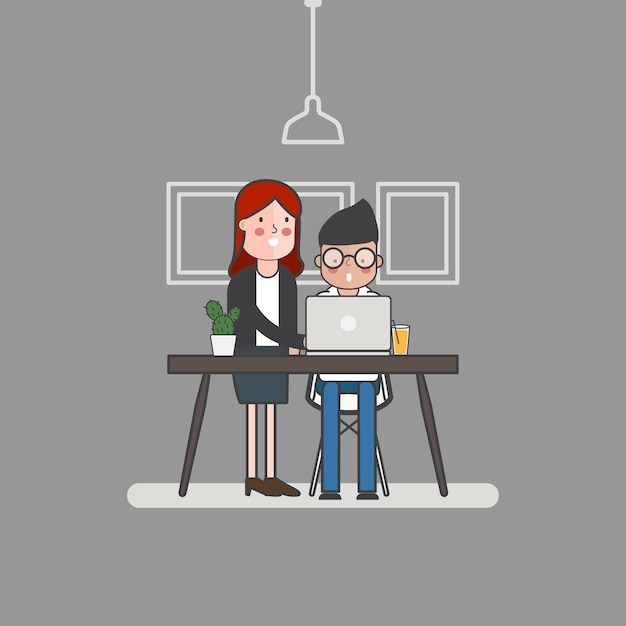 ビジネス人のアバターのイラスト