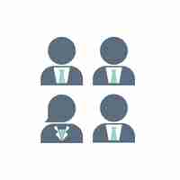 Free vector illustration of business people