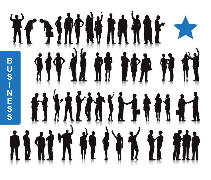 Free Vector illustration of business people