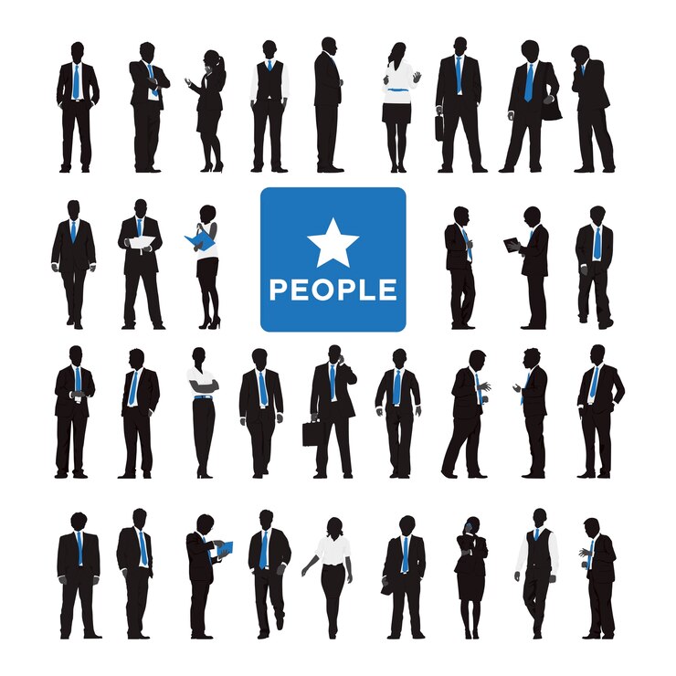 Free Vector illustration of business people