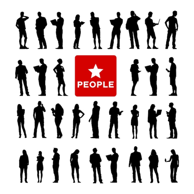 Free vector illustration of business people