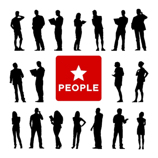 Free vector illustration of business people