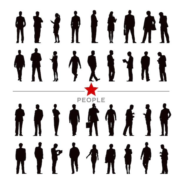 Free Vector illustration of business people