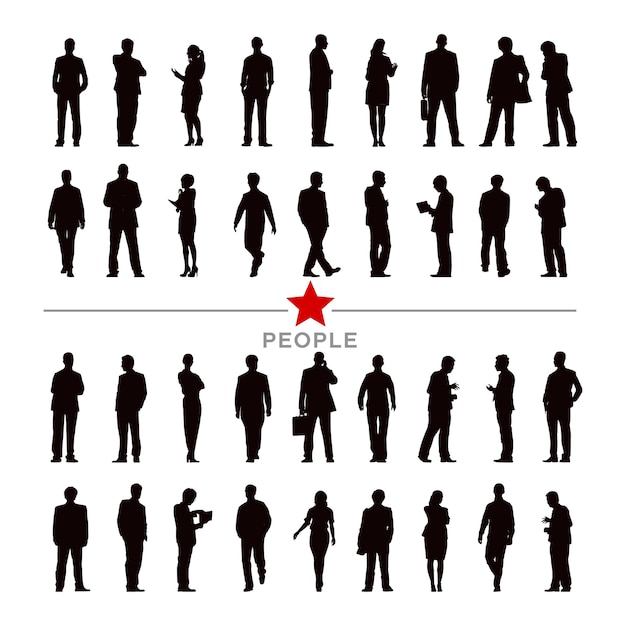 Illustration of business people