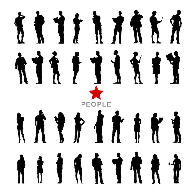 Free Vector illustration of business people