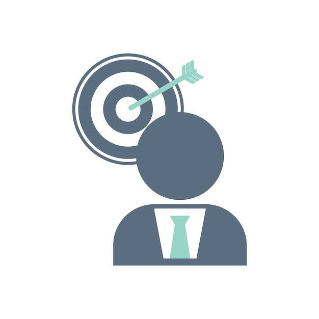 Free vector illustration of business target icon