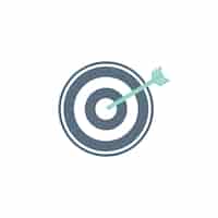 Free vector illustration of business target icon