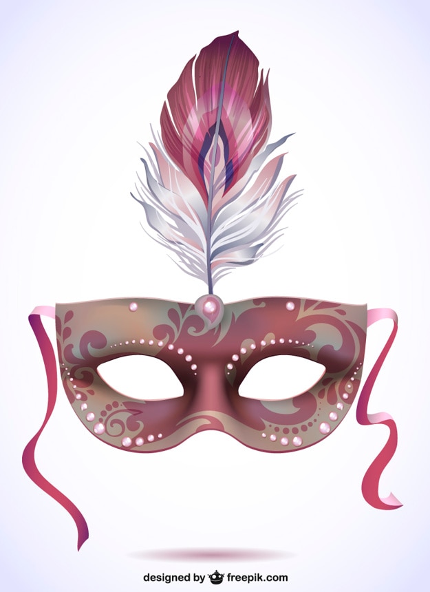 Free Vector illustration carnival mask free