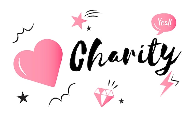 Illustration of charity support