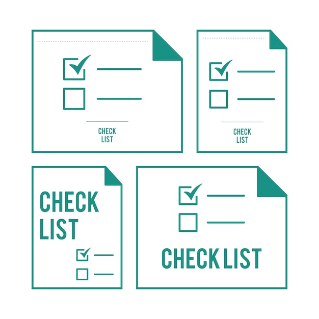 Illustration of checklist