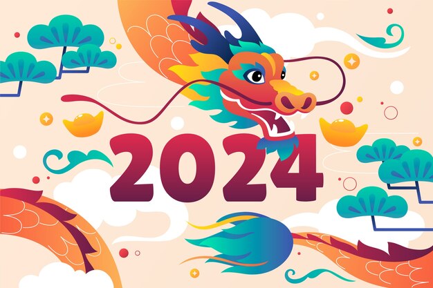 illustration for chinese new year festival celebration