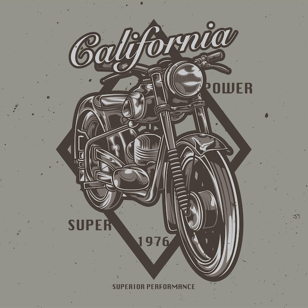 Illustrazione della motocicletta classica