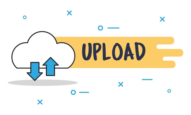 Free Vector illustration of cloud storage