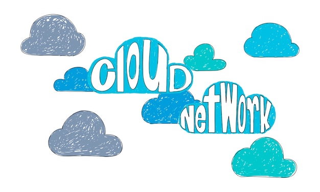 Illustration of cloud storage