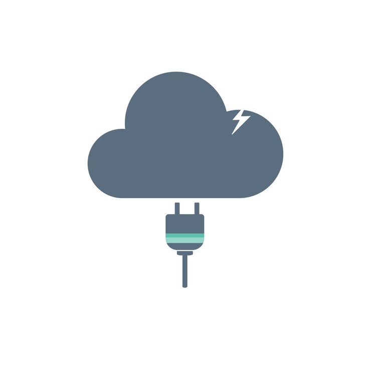 Free Vector illustration of cloud storage