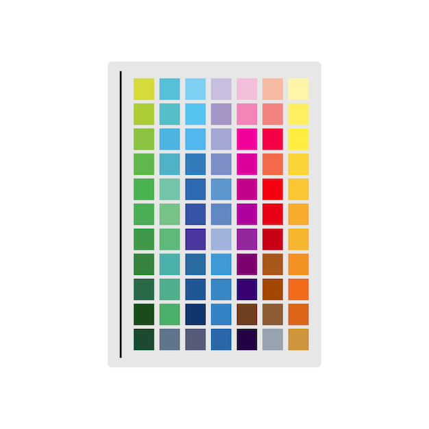 Free vector illustration of color swatch