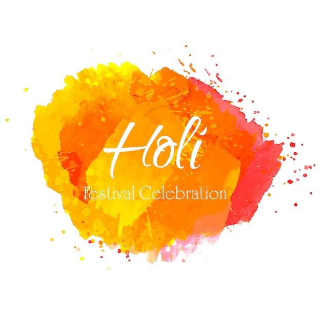 Illustration of colorful happy holi background