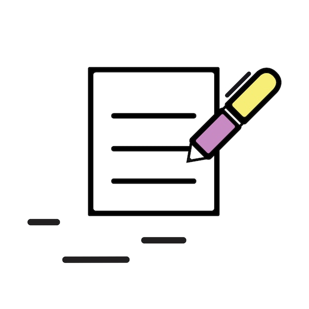 Free vector illustration of contract icon